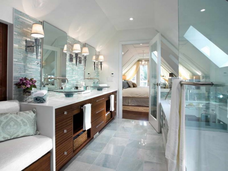 Bathroom , 10 Gorgeous Bathroom mirror ideas on wall : Bathroom Layout With Mirror Walls Ideas