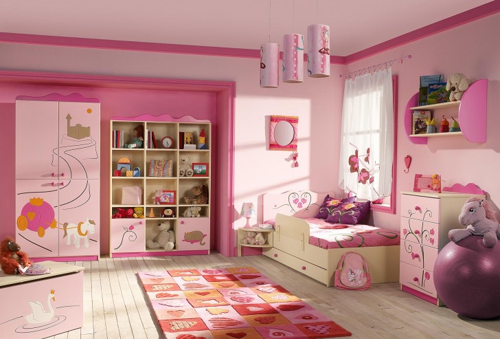 Bedroom , 10 Charming Kid bedroom decorating ideas : Extraordinary Pink Kids Bedroom Furniture