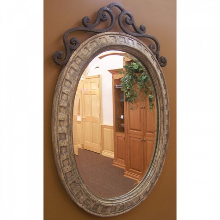 Bathroom , 8 Charming Ornate bathroom mirrors : Ornate Beveled Mirror