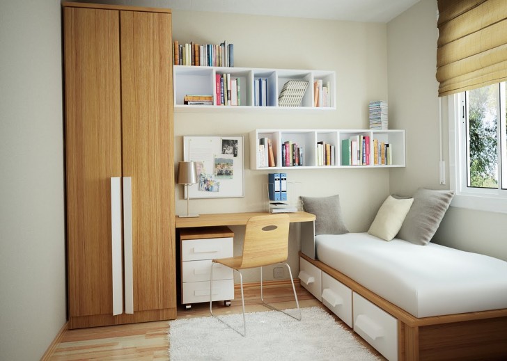 Bedroom , 12 Good Shelving ideas for bedrooms : Small Bedroom Storage Ideas