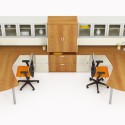double office desk , 8 Good Double Desks For Home Office In Office Category