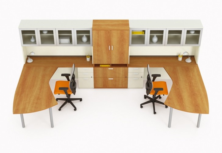 Office , 8 Good Double desks for home office : Double Office Desk