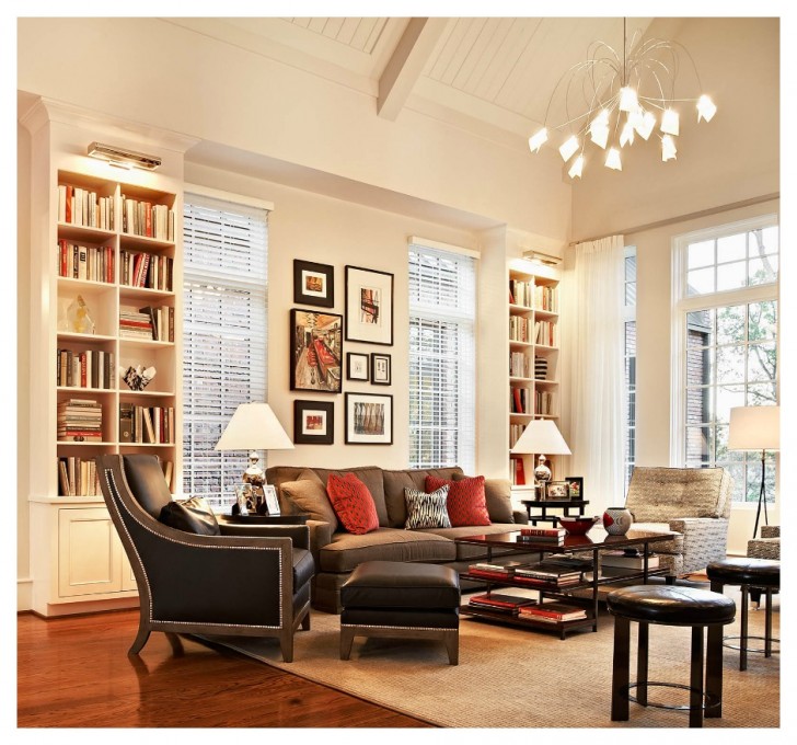 Living Room , 10 Superb Bookshelves living room :  Living Room Furniture