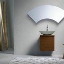 Bathroom , 8 Awesome Unusual bathroom mirrors : mirror fan shaped