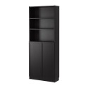 BILLY Bookcase with doors IKEA , 9 Awesome Ikea Bookshelf Black In Furniture Category