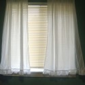 Bathroom curtains with matching ruffles , 6 Lovely Small Bathroom Window Curtains In Interior Design Category