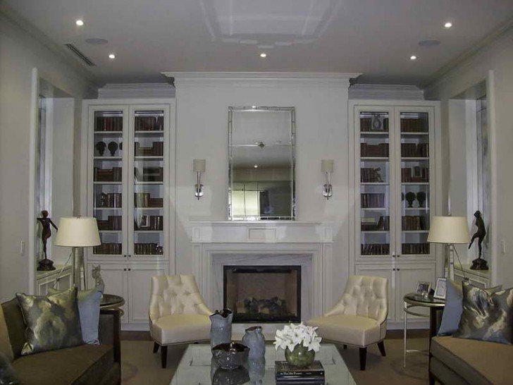 Furniture , 10 Fabulous Lights for bookshelves : Custom Made Bookshelves With Wall Lights