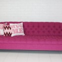 Hot Pink Tufted Sofa , 10 Nice Girly Sofas In Furniture Category