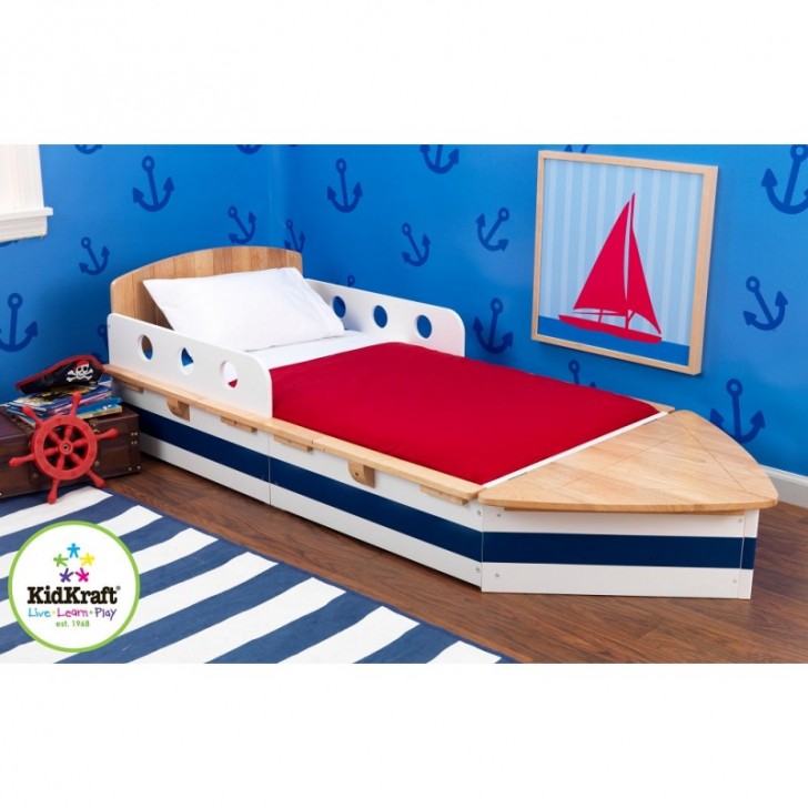 Bedroom , 10 Ultimate Boat beds for boys : Kidkraft Boat Toddler Bed