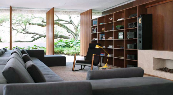 Interior Design , 8 Charming Living room bookshelf : Modern Interiors Living Room