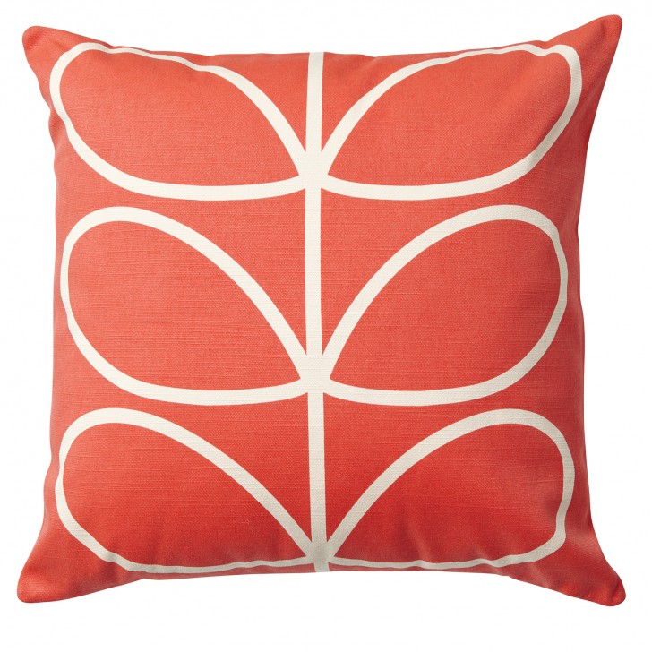 Furniture , 10 Good Orla kiely cushion : Orla Kiely Linear Stem Cushion Red