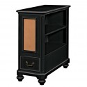 Retreat Black Bookcase Nightstand , 6 Fabulous Bookshelf Nightstand In Furniture Category