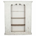 Shabby chic distressed chalk white bookcase , 10 Wonderful Shabby Chic Bookcases In Furniture Category
