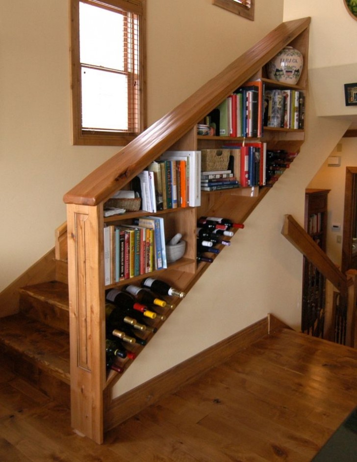 Furniture , 8 Stunning Staircase bookshelf : Under Stairs Bookshelf