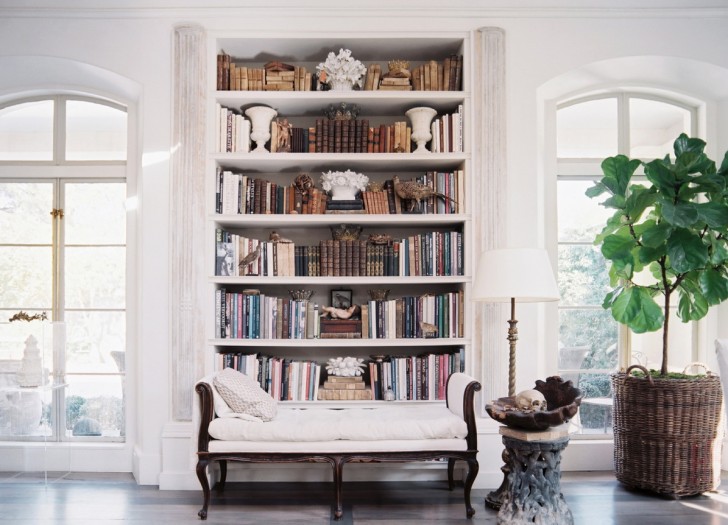 Furniture , 9 Unique Bookshelf lighting ideas : Bookcase Lighting Ideas