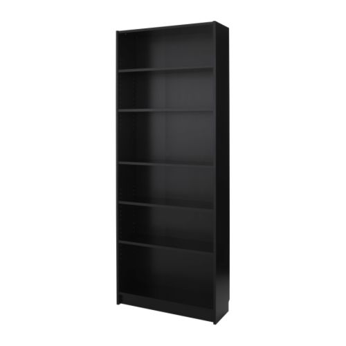 Furniture , 10 Lovely Black Bookshelves Ikea : color birch veneer