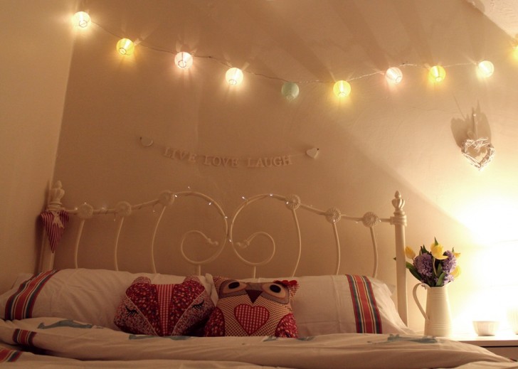 Bedroom , 9 Stunning Fairy lights for bedrooms : Fairy Lights Bedroom Creative Fairy Lights Bedroom