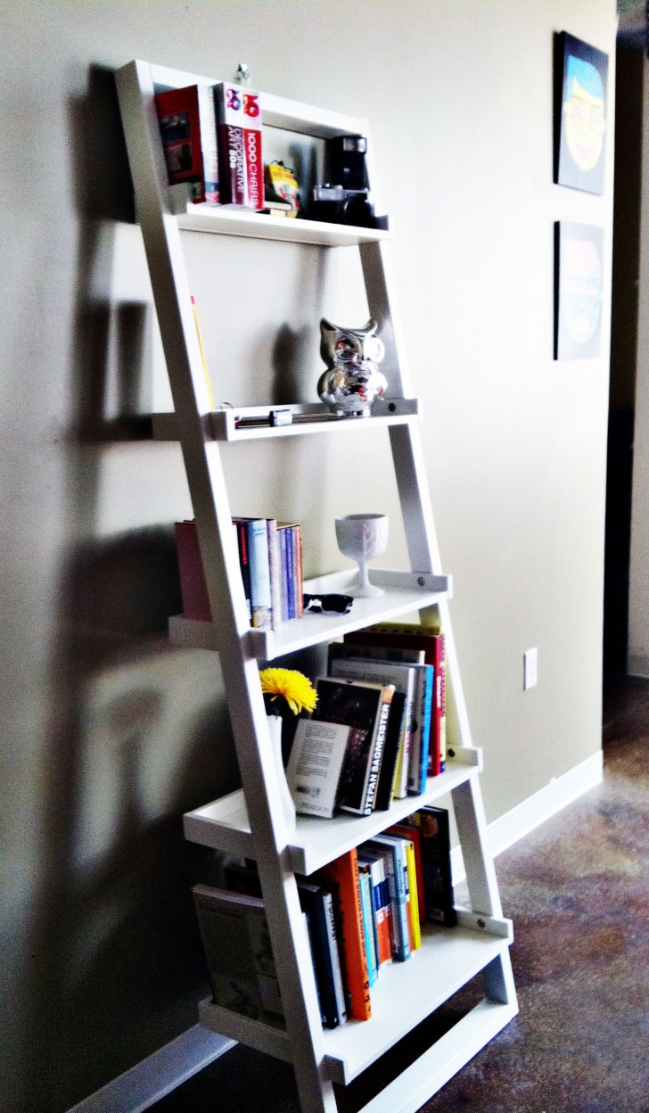 Furniture , 7 Top Ladder bookshelves ikea :  Ikea Ladder Shelf