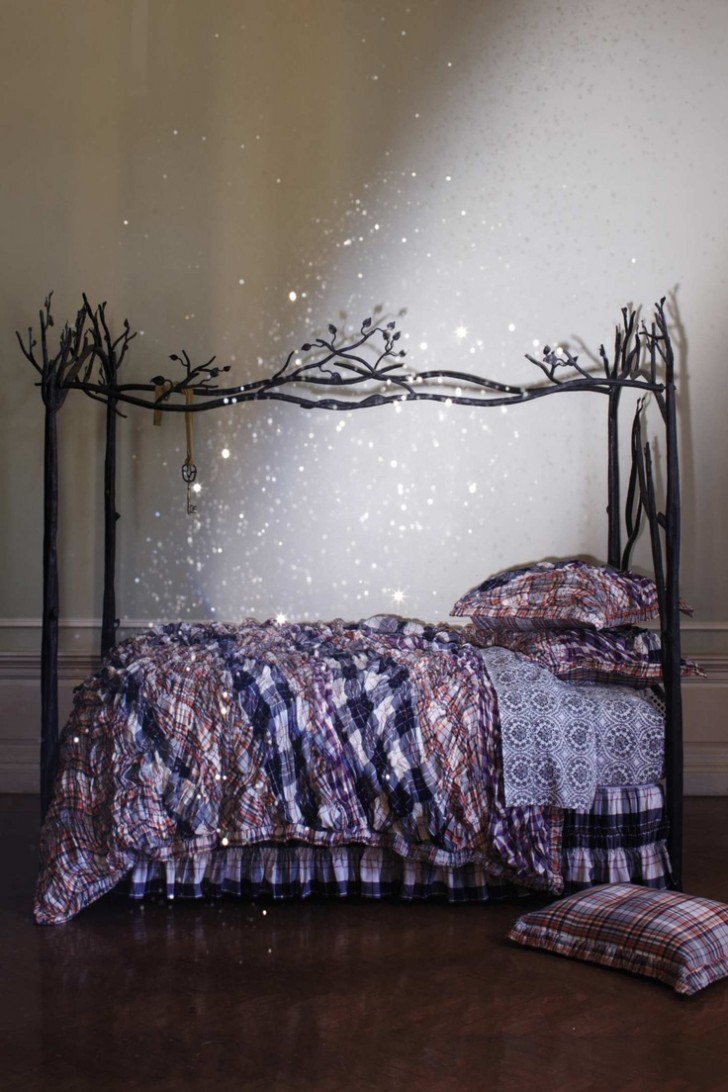 Bedroom , 8 Popular Forest canopy bed frame :  Interior Bedroom Design
