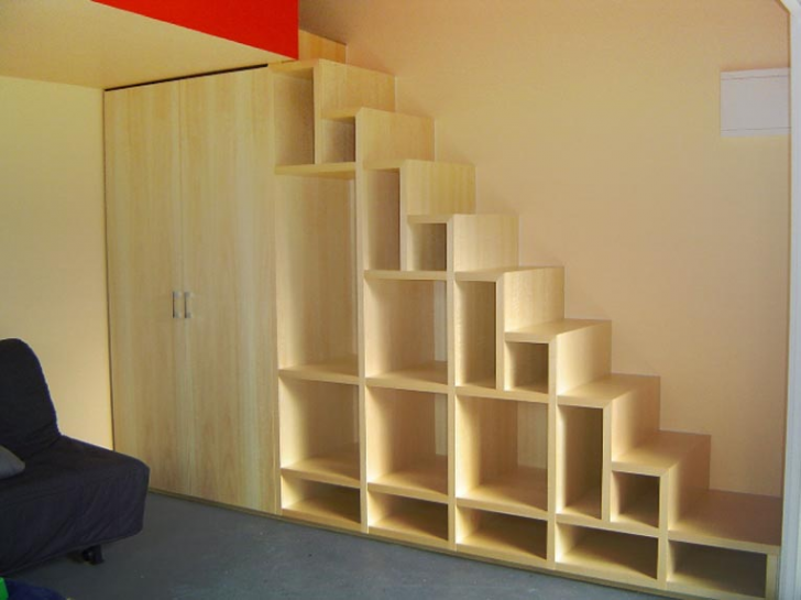 Furniture , 10 Best Staircase bookshelves :  Unique Bookshelves