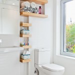 Awesome  Contemporary Shelves for Small Bathrooms Image , Lovely  Eclectic Shelves For Small Bathrooms Inspiration In Powder Room Category