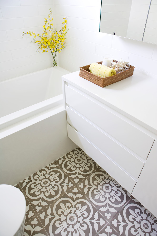 Powder Room , Cool  Victorian Tile Floor Designs for Small Bathrooms Image Inspiration : Awesome  Contemporary Tile Floor Designs For Small Bathrooms Picture Ideas