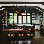 Kitchen , Lovely  Contemporary Black Kitchens Cabinets Inspiration : Awesome  Craftsman Black Kitchens Cabinets Inspiration