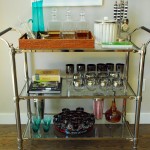 Spaces , Breathtaking  Eclectic Nickel Bar Cart Photo Ideas : Awesome  Eclectic Nickel Bar Cart Image Inspiration