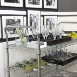 Kitchen , Beautiful  Traditional Portable Bar Cart Picture Ideas : Awesome  Eclectic Portable Bar Cart Photos