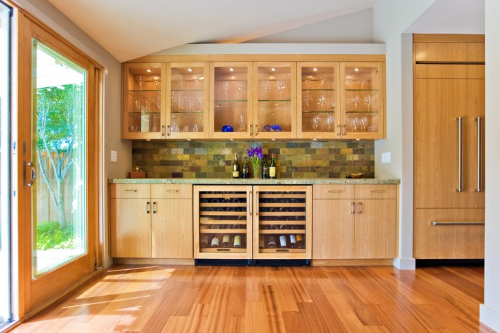 Spaces , Awesome  Eclectic Cabinets Wood Ideas : Awesome  Modern Cabinets Wood Ideas