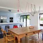 Dining Room , Wonderful  Contemporary Cherry Kitchen Table and Chairs Image : Beautiful  Contemporary Cherry Kitchen Table and Chairs Photo Ideas