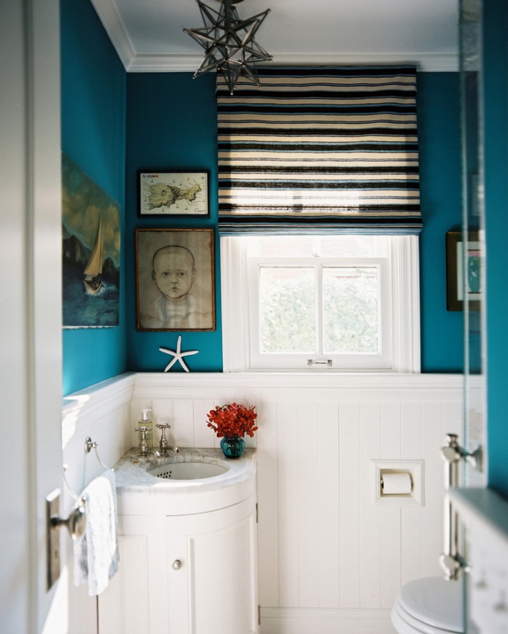 Bathroom , Cool  Transitional Corner Bathroom Sinks for Small Spaces Image Inspiration : Beautiful  Eclectic Corner Bathroom Sinks For Small Spaces Photo Inspirations