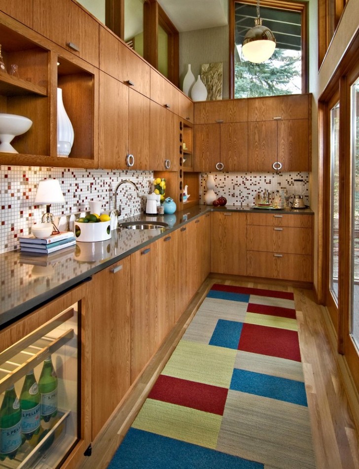 Kitchen , Awesome  Modern Shiny Laminate Countertops Inspiration : Beautiful  Midcentury Shiny Laminate Countertops Image Ideas