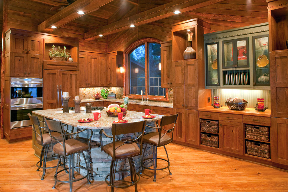 990x660px Fabulous  Rustic Kitchen Islands With Chairs Picture Ideas Picture in Kitchen