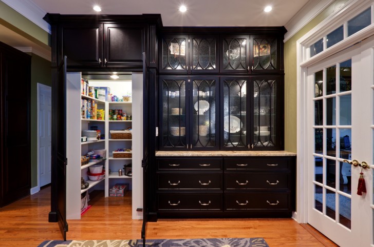 Kitchen , Gorgeous  Victorian Cabinets Pantry Picture Ideas : Beautiful  Traditional Cabinets Pantry Image Inspiration