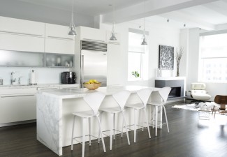 990x744px Wonderful  Contemporary White Kitchen Cabinet Design Ideas Photos Picture in Kitchen