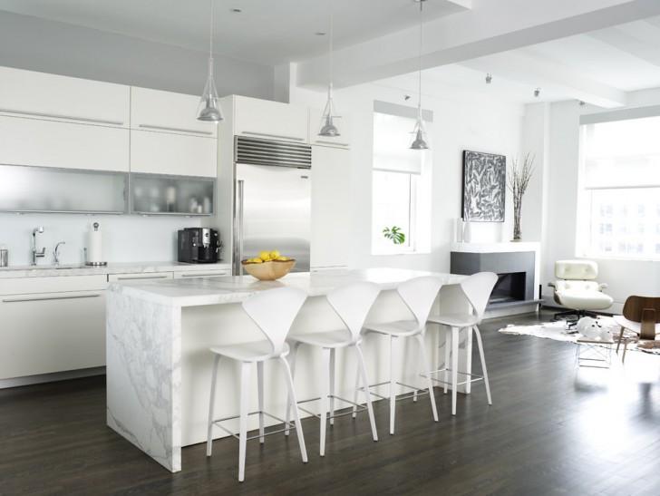 Kitchen , Lovely  Contemporary White Kitchen Sets Picture : Breathtaking  Contemporary White Kitchen Sets Photo Ideas
