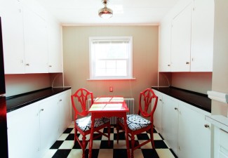990x660px Lovely  Eclectic Red Kitchen Table And Chairs Photo Ideas Picture in Kitchen