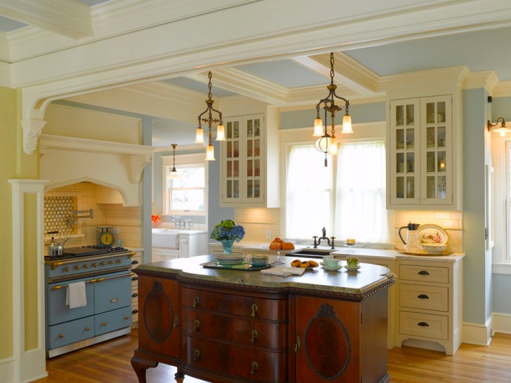 Kitchen , Lovely  Traditional Furniture Island Photo Inspirations : Breathtaking  Victorian Furniture Island Picture Ideas