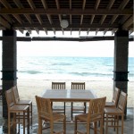 Kitchen , Beautiful  Shabby Chic Bar Table and Chair Set Ideas : Charming  Beach Style Bar Table and Chair Set Image Ideas