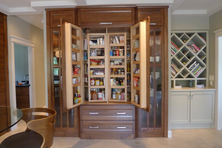 Kitchen , Wonderful  Traditional Kitchen Cabinet Pantry Storage Inspiration : Charming  Contemporary Kitchen Cabinet Pantry Storage Picture Ideas