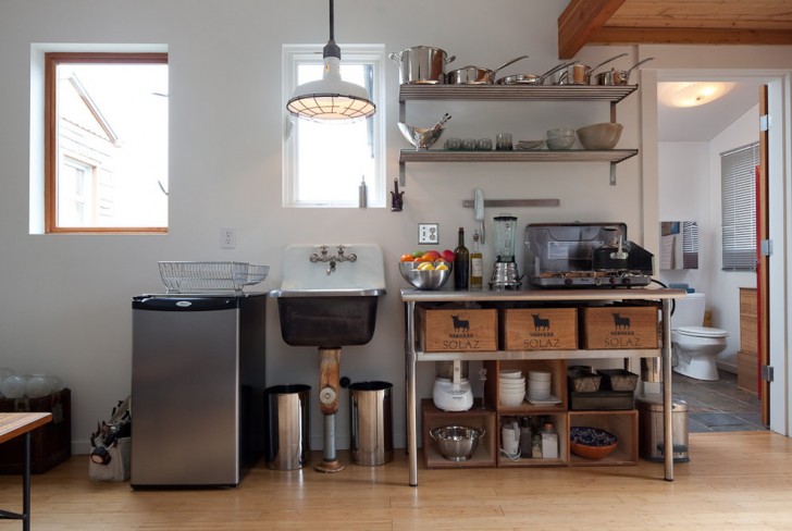 Powder Room , Breathtaking  Contemporary Modern Kitchen Storage Image Inspiration : Charming  Eclectic Modern Kitchen Storage Picture