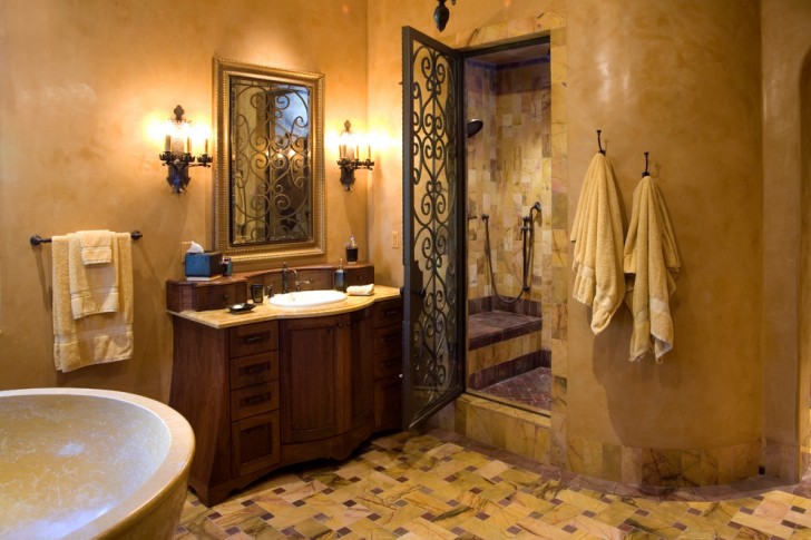 Bathroom , Breathtaking  Traditional Small Bathroom Vanities with Drawers Photo Inspirations : Charming  Mediterranean Small Bathroom Vanities With Drawers Image Inspiration