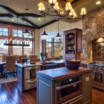 Kitchen , Gorgeous  Transitional Kitchen Island Cabinetry Picture : Charming  Rustic Kitchen Island Cabinetry Image Ideas