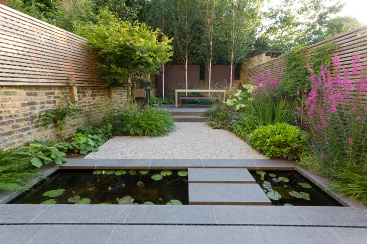 Landscape , Traditional Fenced Garden Designs : Contemporary Fenced Garden Designs