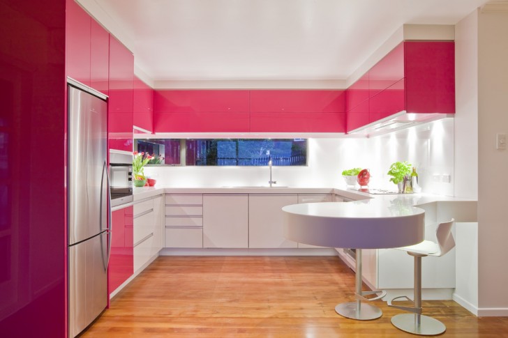 Kitchen , Wonderful  Contemporary White Kitchen Cabinet Design Ideas Photos : Cool  Contemporary White Kitchen Cabinet Design Ideas Picture