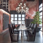 Cool  Industrial Glass Dining Room Tables and Chairs Photo Inspirations , Cool  Industrial Glass Dining Room Tables And Chairs Image In Dining Room Category