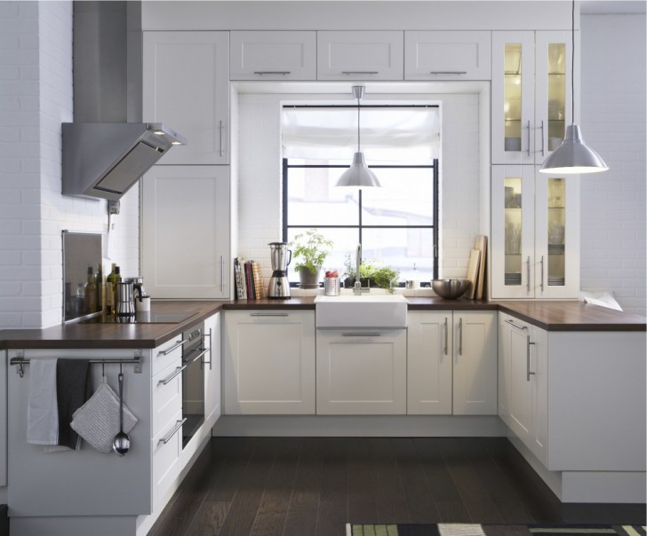 Kitchen , Lovely  Contemporary Ikea Kitchen White Inspiration : Cool  Modern Ikea Kitchen White Inspiration