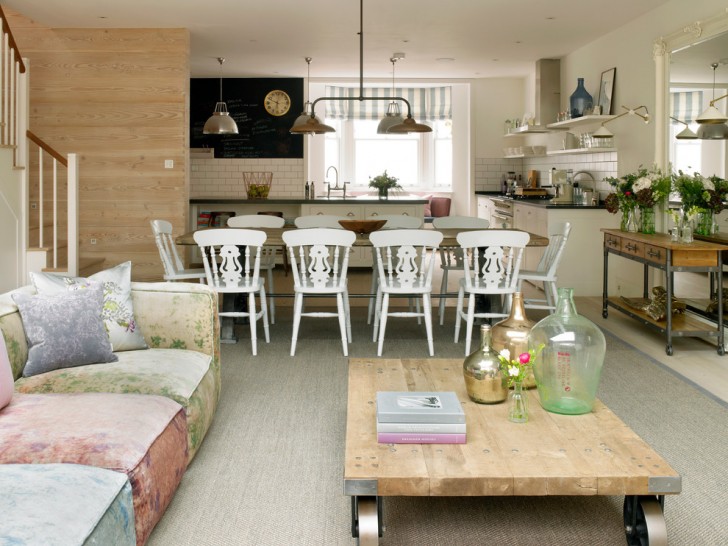 Kitchen , Wonderful  Contemporary Kitchen Side Tables Photos : Cool  Shabby Chic Kitchen Side Tables Picture