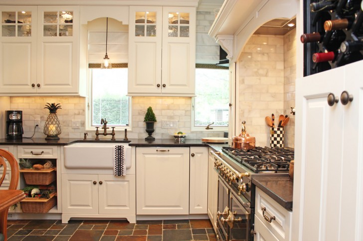 Kitchen , Stunning  Contemporary Kitchen and Cabinets Image Inspiration : Cool  Traditional Kitchen And Cabinets Picture Ideas